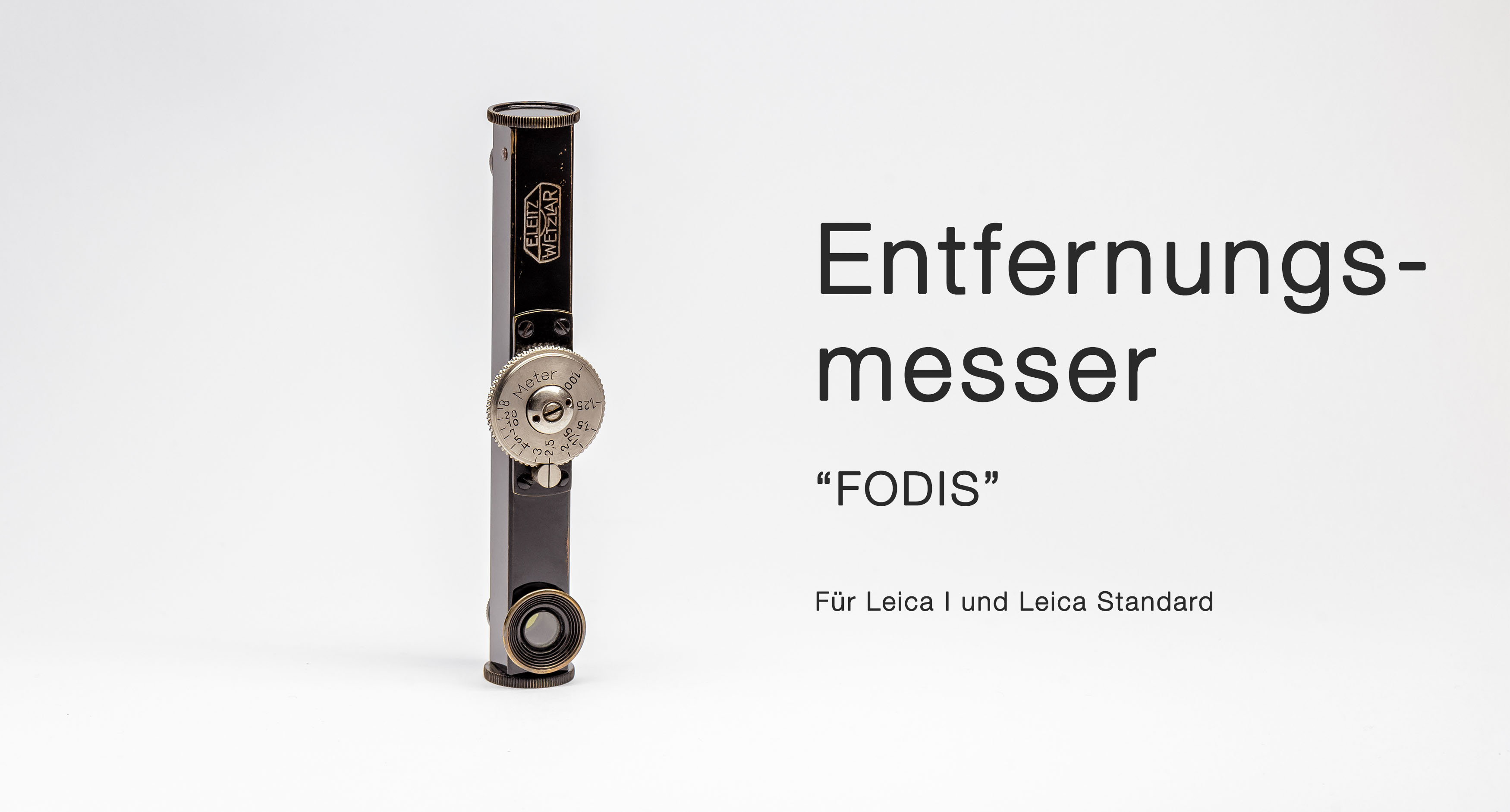 Entfernungsmesser FODIS von Ernst Leitz Leica Nickel Schwarz