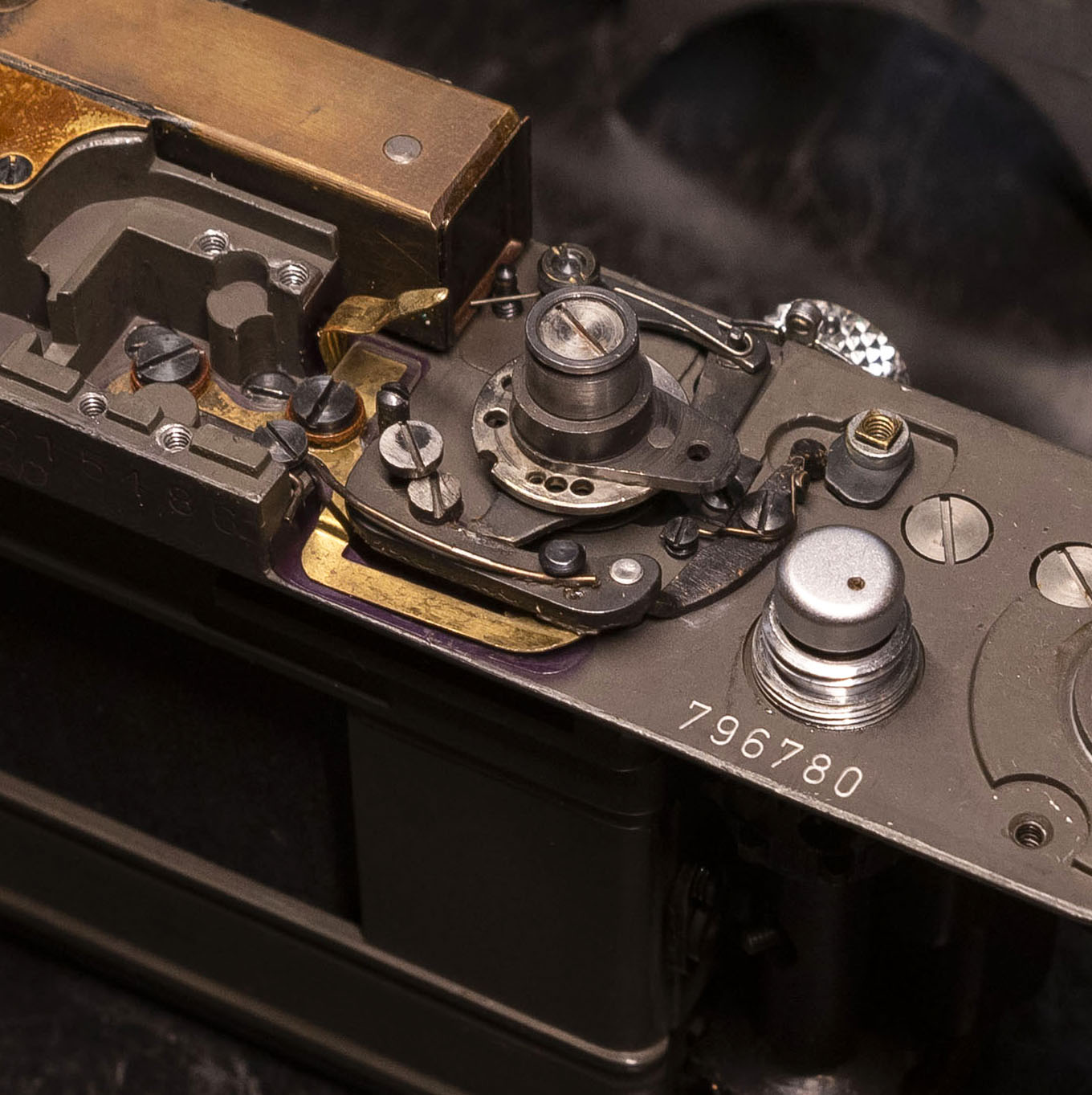 Verschlusszeiten-Steuerung einer Leica IIIf